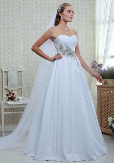 Свадебное платье Грация-B42157 - Свадебный салон BRIDE-CRYSTAL