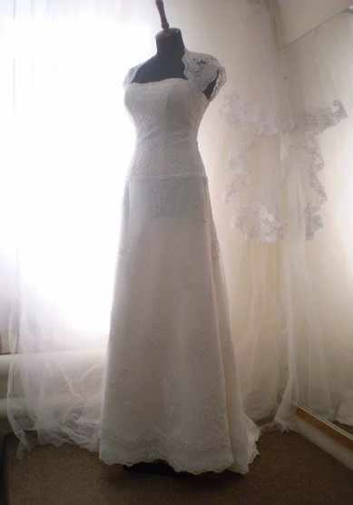 Свадебное платье Джейн (с капелькой)-В42433 - Свадебный салон Венера