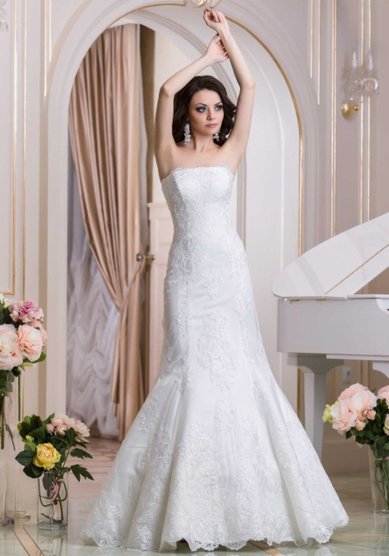 Свадебное платье Маргарет(гипюр)-В42587 - Свадебный салон Венера