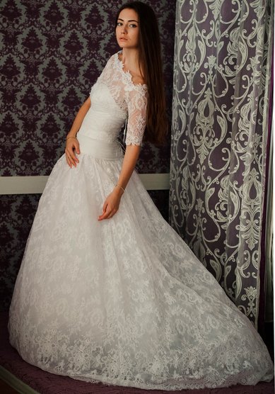 Свадебное платье Кружево-С43346 - Свадебный салон Софи