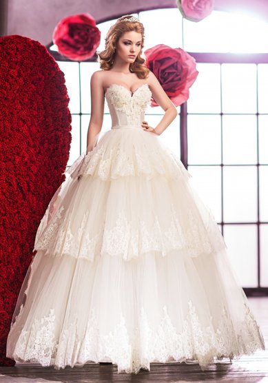 Свадебное платье Лилия 1709-A46039 - Дом свадебной и вечерней моды Anna Bogdan