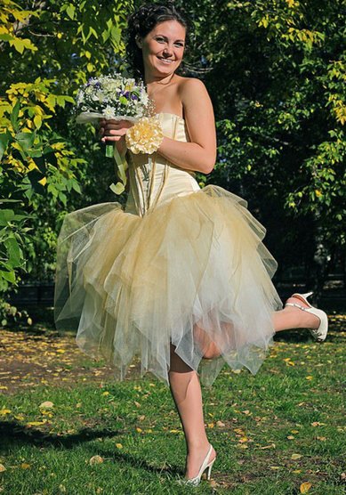 Свадебное платье GOLD EFFECT-T48290 - Свадебный салон TO BE LOVE!