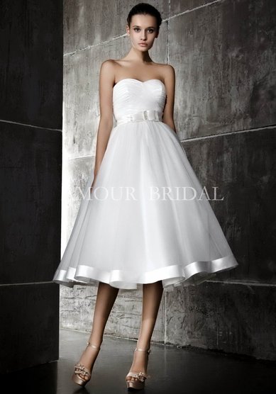 Свадебное платье Amour Bridal 1165 midi-Y48393 - Салон свадебной и вечерней моды Your Love Story