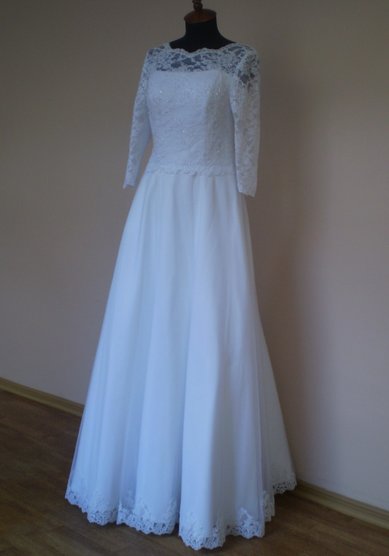 Свадебное платье Татьянка с рукавами (50 разм.)-В49312 - Свадебный салон Венера