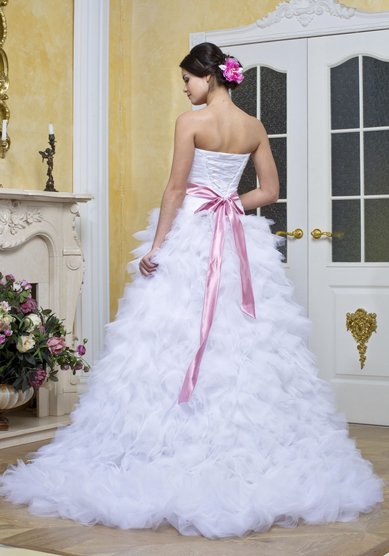 Свадебное платье Кэт (с перьями)-В50663 - Свадебный салон Венера