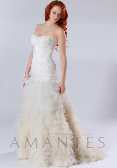 Свадебное платье Перышко-A52403 - Дизайн-студия Amantes