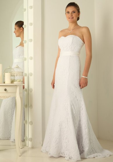 Свадебное платье Элегия (кружево) без болеро-В54197 - Свадебный салон Венера