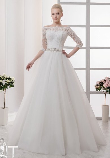 Свадебное платье Голландия (с рукавами 3/4)-В54284 - Свадебный салон Венера