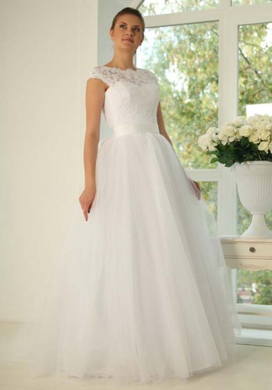 Свадебное платье Татьянка (закрытое)-В54287 - Свадебный салон Венера