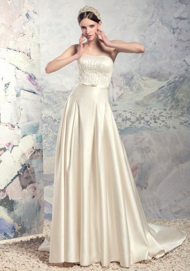 Свадебное платье 1618 Байкал-М55010 - Свадебный салон МИЛЕНА