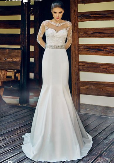 Свадебное платье 407 Вена-B57643 - Свадебный салон Bondi blue