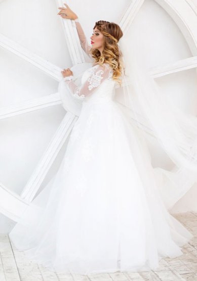 Свадебное платье Бохо-А57780 - Свадебный салон Аврора /Aurora