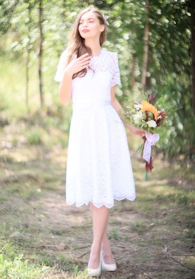 Свадебное платье Утренняя роса-М58349 - Свадебный салон МОЯ СВАДЬБА