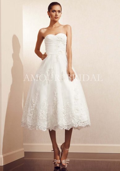 Свадебное платье 1186 mini-B58356 - Свадебный салон Bondi blue