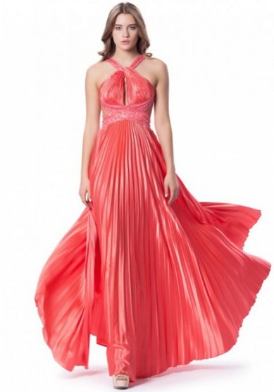 Вечернее платье Персик-М58501 - Свадебный салон Мендельсон