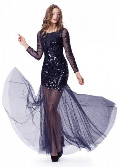 Вечернее платье Ночь-М58509 - Свадебный салон Мендельсон