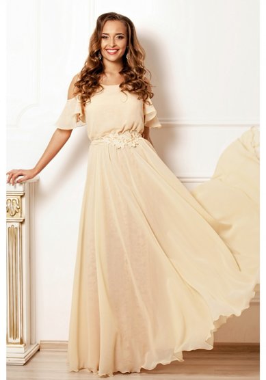 Вечернее платье Пудра-М58701 - Свадебный салон Мендельсон