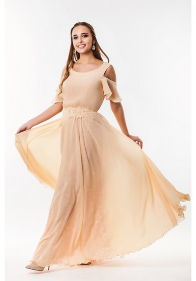 Вечернее платье Пудра-М58701 - Свадебный салон Мендельсон