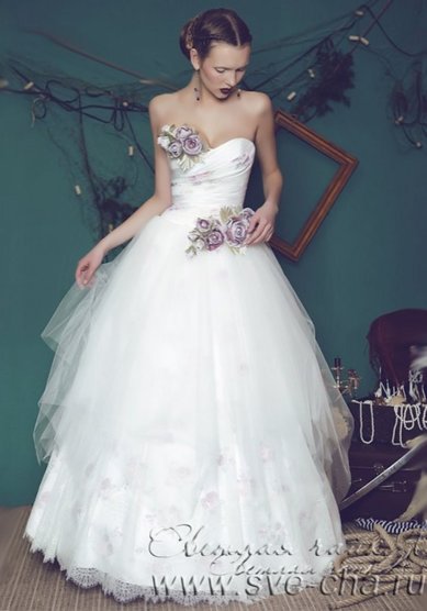 Свадебное платье Зимние цветы-С58715 - Свадебный салон Светлая чайка
