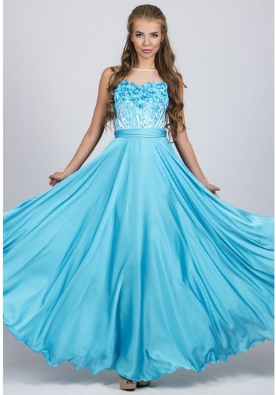 Вечернее платье Гераниум-Y58759 - Салон свадебной и вечерней моды Your Love Story