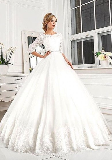 Свадебное платье Каролина Люкс-B58783 - Мир свадебной моды Bellissimo