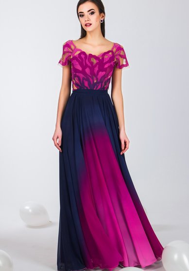 Вечернее платье Сирень-М58926 - Свадебный салон Мендельсон