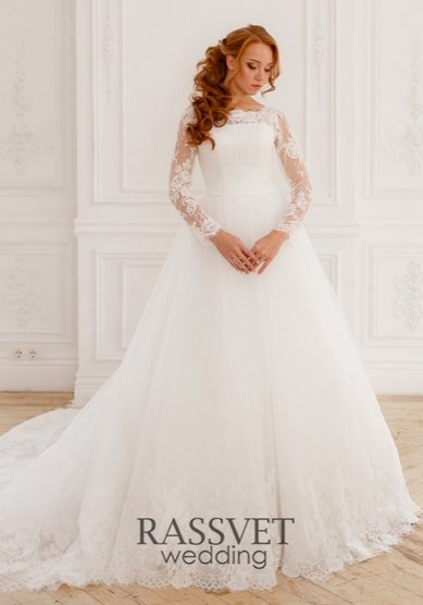 Свадебное платье Эвелин-R59329 - Свадебный салон RASSVET