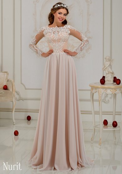 Свадебное платье Nurit-B59653 - Свадебный салон Bondi blue