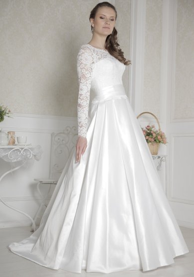 Свадебное платье Татьянка (атлас)-В59906 - Свадебный салон Венера