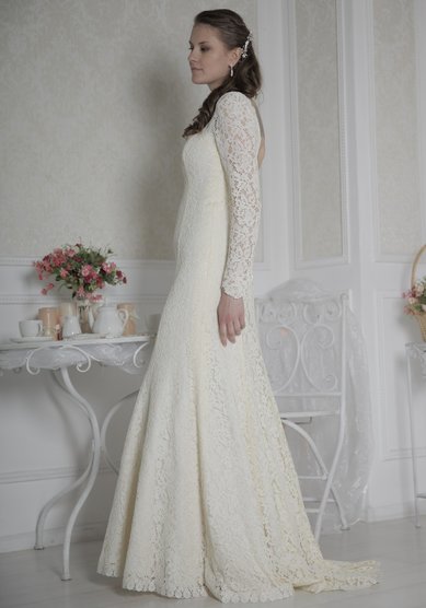 Свадебное платье Флер (шампань)-В59917 - Свадебный салон Венера