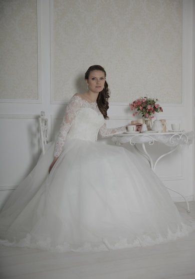 Свадебное платье Татьянка (расшитая с болеро)-В59919 - Свадебный салон Венера