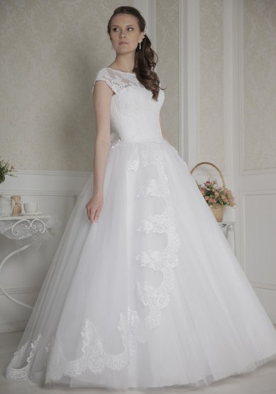 Свадебное платье Татьянка (юбка с разрезом)-В59932 - Свадебный салон Венера