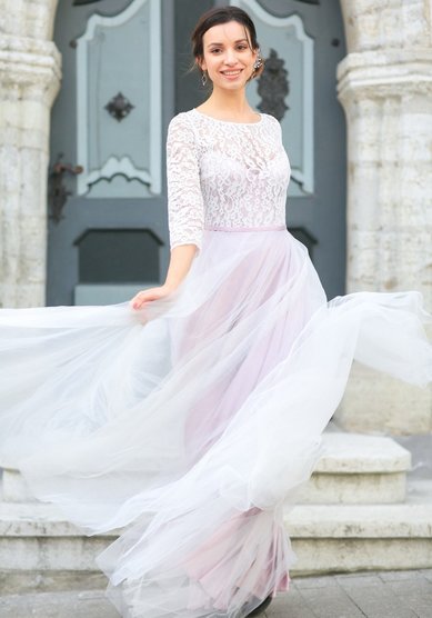 Свадебное платье Кристальный топаз-М60703 - Свадебный салон МОЯ СВАДЬБА