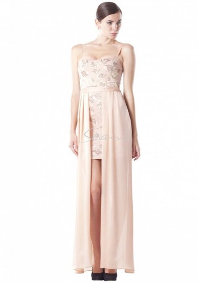Вечернее платье Пудра-Y60886 - Салон свадебной и вечерней моды Your Love Story