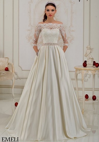 Свадебное платье Emeli-B61009 - Свадебный салон Bondi blue