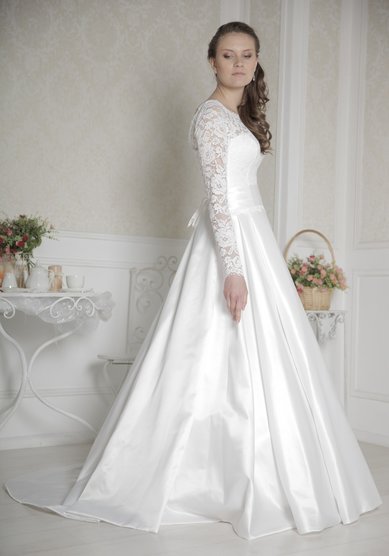 Свадебное платье Татьянка (атлас)-В61204 - Свадебный салон Венера