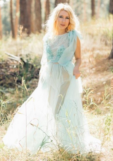 Свадебное платье Будуарное Mint-C61396 - Свадебный салон Celebrity