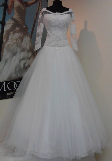 Свадебное платье Анастасия (с рукавом)-В61560 - Свадебный салон Венера