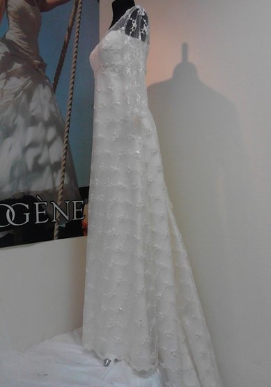 Свадебное платье Полина-2 (с рукавами)-В61699 - Свадебный салон Венера