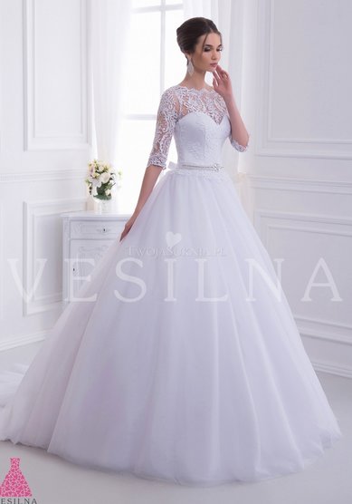 Свадебное платье Веста (рукав 3/4 )-В61904 - Свадебный салон Венера