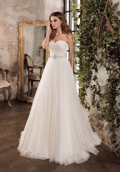 Свадебное платье Татьянка с драпировкой-В61906 - Свадебный салон Венера