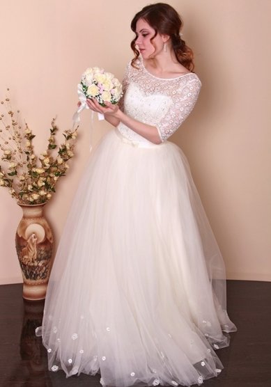 Свадебное платье Донжетта, 50-42-К62529 - САЛОН СВАДЕБНОЙ И ВЕЧЕРНЕЙ МОДЫ Конфетка