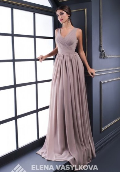 Вечернее платье V-031-П63691 - Свадебный салон ПЛАТЬЕ МЕЧТЫ