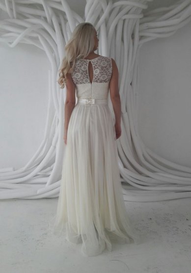 Свадебное платье Ирина кремовое-A63788 - Салон свадебных и вечерних платьев Anna Dress