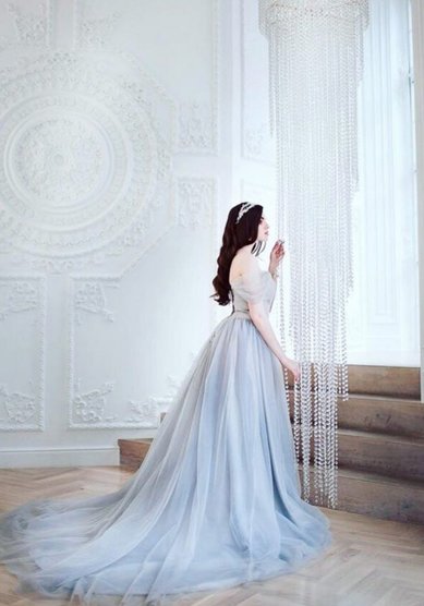 Вечернее платье Лавандовый цвет-C63973 - Свадебный салон Celebrity