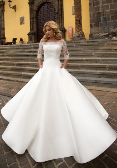 Свадебное платье LEONA-В64070 - Свадебный салон ВЕГА