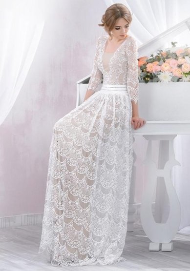 Свадебное платье Элизабэт-C64419 - Свадебный салон Celebrity