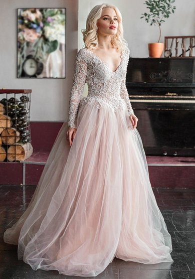 Свадебное платье Присцилла-C64547 - Свадебный салон Celebrity