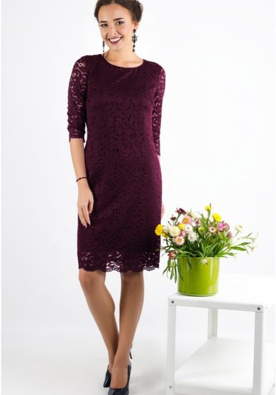 Вечернее платье Гипюр-Люкс-О65569 - Студия - Ателье Очарование