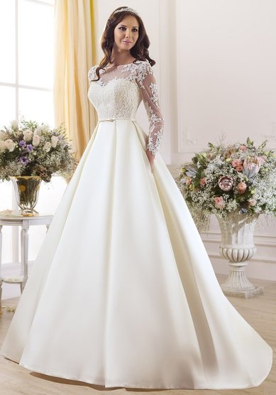 Свадебное платье Катрин (атлас)-В65647 - Свадебный салон Венера